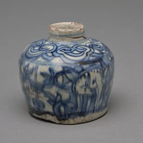 Zhangzhou porcelain jarlet, 17thC